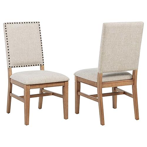 Middleton Upholstered Dining Side Chair Beige (Set of 2) by Coaster