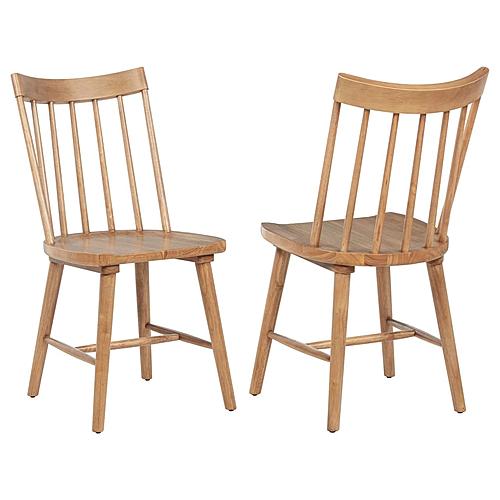 Middleton Solid Wood Dining Side Chair Brown (Set of 2) by Coaster
