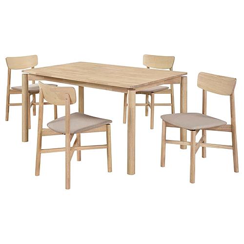 Parkridge 5-piece 59-inch Wood Dining Set White Washed by Coaster