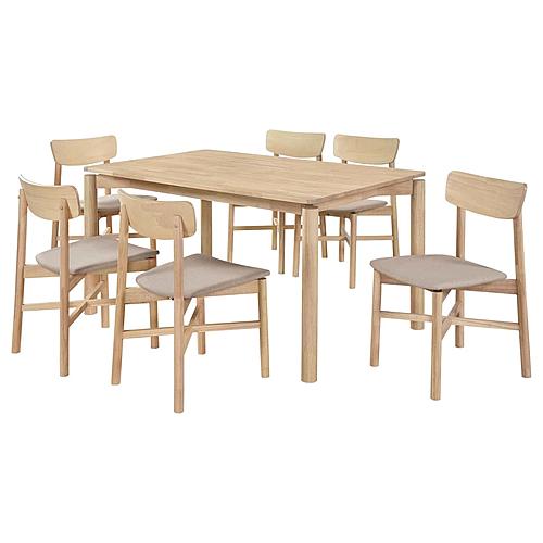 Parkridge 7-piece 59-inch Wood Dining Set White Washed by Coaster