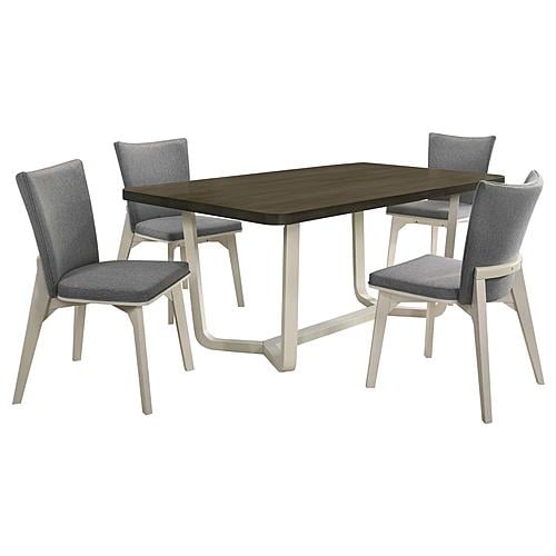 Biloxi 5-piece 71-inch Rectangular Dining Set Greyish Brown by Coaster