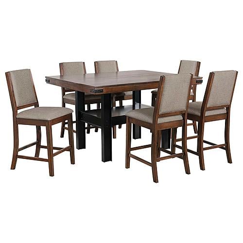 Patterson 7-piece Counter Height Dining Set Mango Oak by Coaster