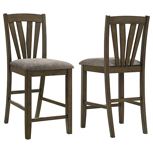 Canfield Counter Height Dining Side Chair Brown (Set of 2) by Coaster