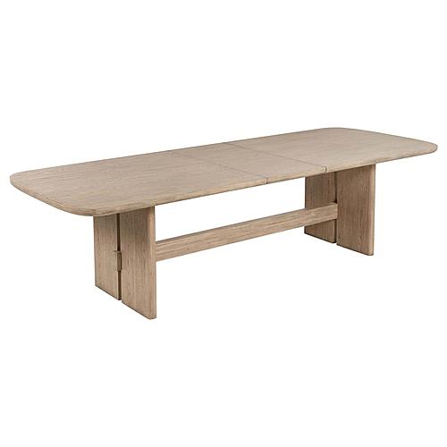 Kailani 110-inch Rectangular Wood Dining Table Beige Oak by Coaster
