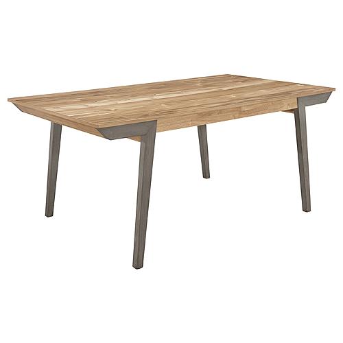 Nogales Wooden Dining Table Acacia and Coastal Grey by Coaster