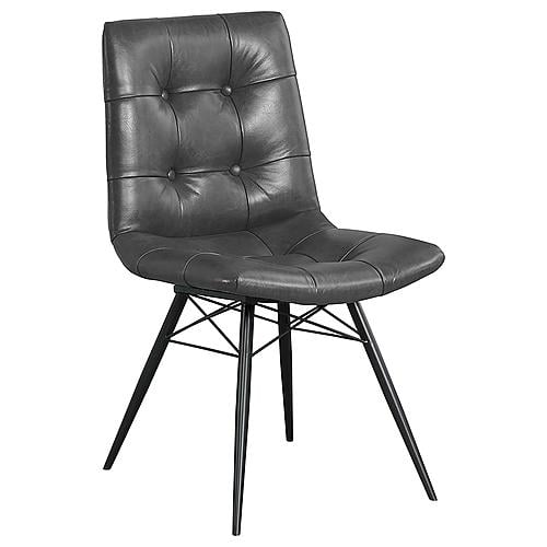 Aiken Tufted Dining Chairs Charcoal (Set of 4) by Coaster