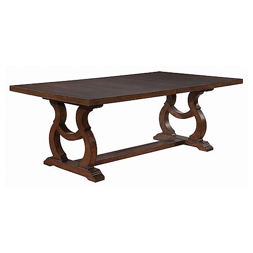 Brockway Trestle Dining Table Antique Java by Coaster
