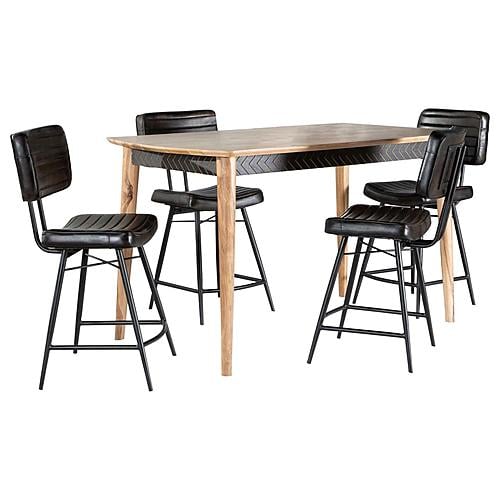 Partridge 5-piece Counter Dining Set Sheesham and Espresso by Coaster