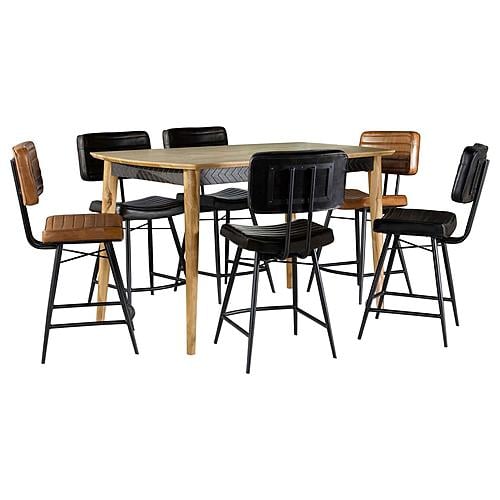 Partridge 7-piece Counter Dining Set Espresso and Camel by Coaster