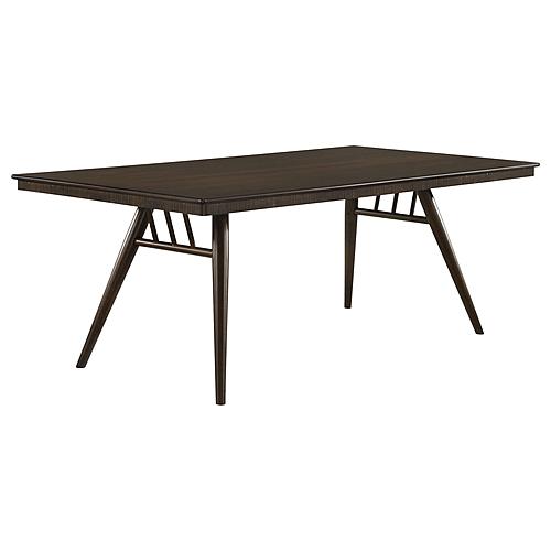 Wes 7-piece Rectangular Dining Set Grey and Dark Walnut by Coaster
