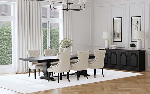 Florence 7-piece 126-inch Extension Dining Table Set Beige by Coaster