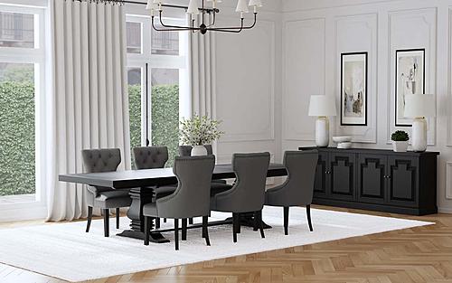 Florence 7-piece 126-inch Extension Dining Table Set Grey by Coaster