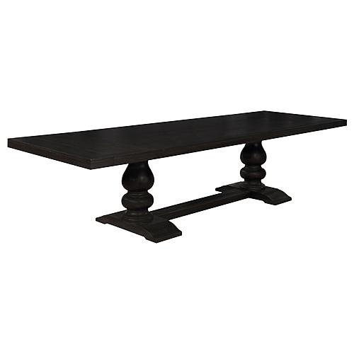 Phelps Rectangular Dining Table Antique Noir by Coaster