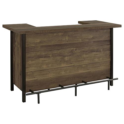 Bellemore Rectangular Storage Bar Unit Rustic Oak by Coaster