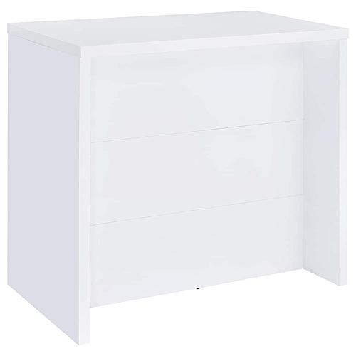 Topanga Engineered Wood Freestanding Home Bar Cabinet White by Coaster