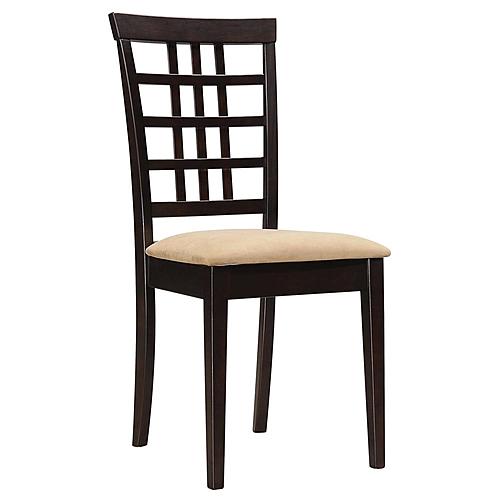 Kelso Lattice Back Dining Chairs Cappuccino (Set of 2) by Coaster