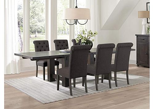 Calandra 7-piece Rectangular Dining Set w/Extension Leaf Vintage Java and Grey by Coaster