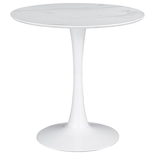 Arkell 30-inch Round Pedestal Dining Table White by Coaster