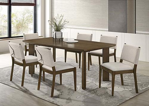Ottowa 7-piece Rectangular Wood Dining Room Table Set Brown by Coaster