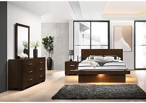 Jessica 4-piece Queen Platform Bedroom Set Cappuccino by Coaster