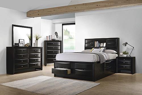 Briana Platform Storage Bedroom Set - Black by Coaster
