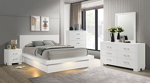 Jessica 5-piece Queen Platform Bedroom Set Cream White by Coaster