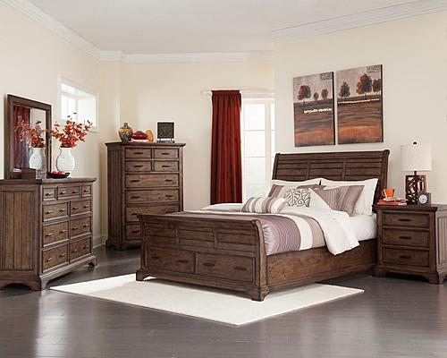 Elk Grove 5-piece Queen Storage Bedroom Set Vintage Bourbon by Coaster