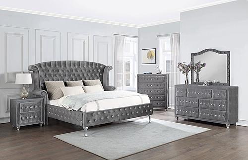 Deanna 5-piece Tufted California King Bedroom Set Grey by Coaster