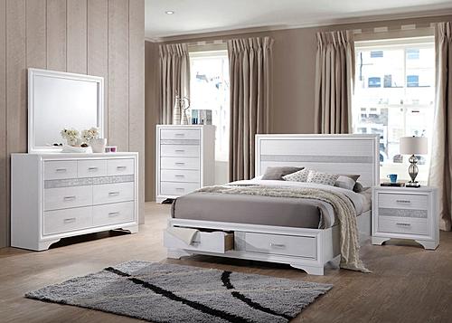 Miranda 5-piece Queen Platform Storage Bedroom Set White by Coaster