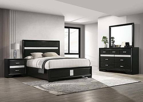 Miranda 4-piece Full Bedroom Set Black by Coaster