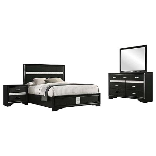 Miranda 4-piece Queen Bedroom Set Black by Coaster