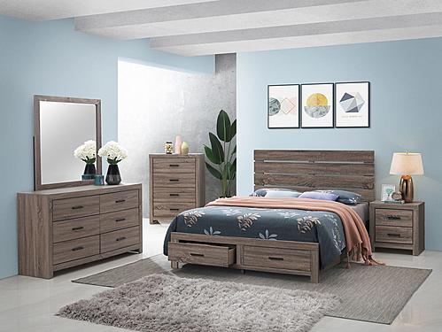 Brantford 5-piece Queen Storage Bedroom Set Barrel Oak by Coaster