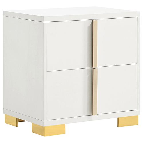 Marceline 2-drawer Nightstand White by Coaster