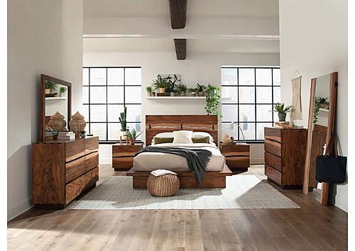 Winslow 4-piece Queen Bedroom Set Smokey Walnut by Coaster