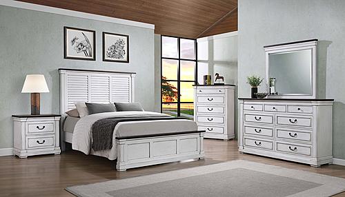 Hillcrest Panel Bedroom Set - White by Coaster