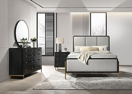 Arini 4-piece Queen Bedroom Set Black and Grey by Coaster