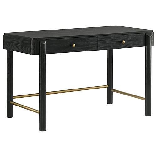 Arini 2-drawer Vanity Desk Makeup Table Black by Coaster