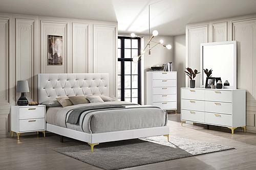 Kendall 5-piece California King Bedroom Set White by Coaster