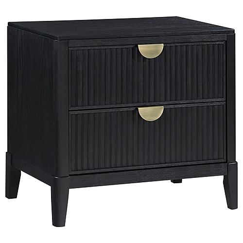 Brookmead 2-Drawer Nightstand Black by Coaster