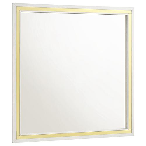 Lucia Dresser Mirror White by Coaster
