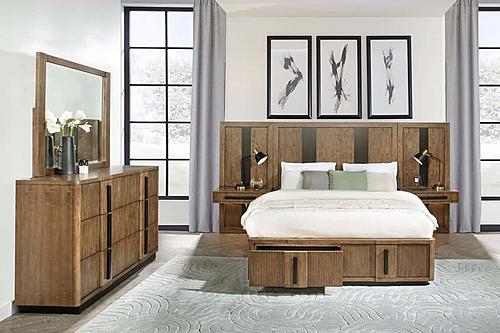 Terrace 5-piece Queen Panel Bedroom Set Ash Brown by Coaster