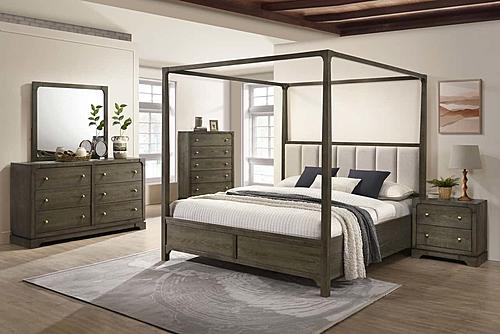 Gran Park 5-piece Canopy Queen Bedroom Set Dark Cocoa by Coaster