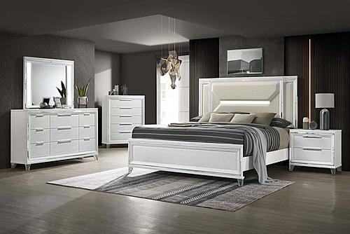 Marmore 5-piece Queen Bedroom Set White by Coaster
