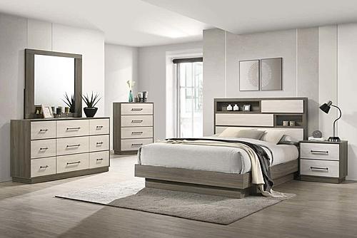 Fenwick 5-piece Queen Bedroom Set Grey Oak by Coaster