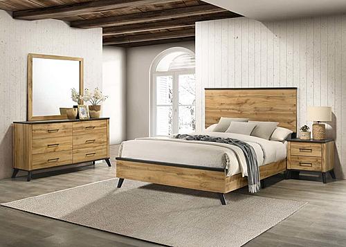 Kaywood 4-piece Queen Bedroom Set Natural Pine by Coaster