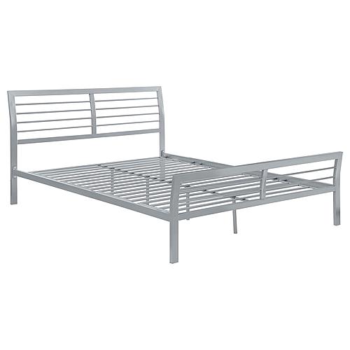 Cooper Queen Metal Bed Silver by Coaster