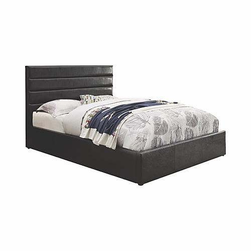 Riverbend Queen Upholstered Storage Bed Black by Coaster