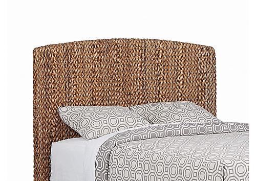 Laughton Hand-Woven Banana Leaf Eastern King Headboard Amber by Coaster