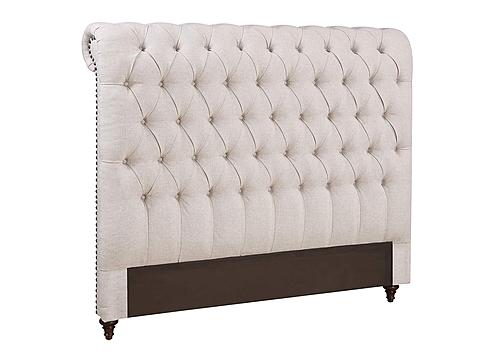 Devon Tufted Upholstered California King Headboard Beige by Coaster