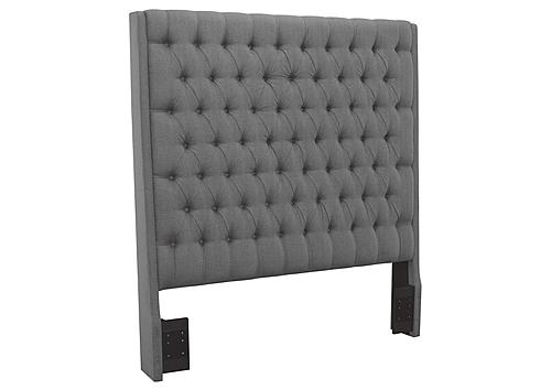 Camille Tall Tufted California King Headboard Grey by Coaster